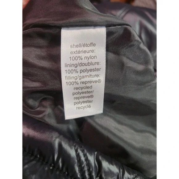 Maurices Quilted Hooded Puffer Vest Black Snap Front Pockets Size S EUC - Picture 6 of 7